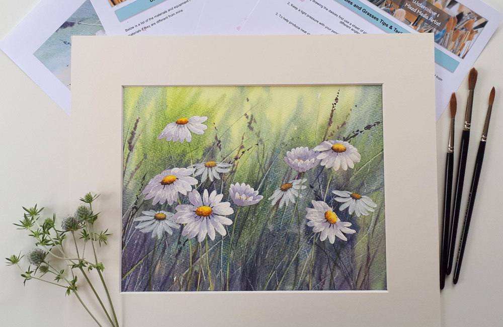 Daisies & Grasses Watercolour Workshop