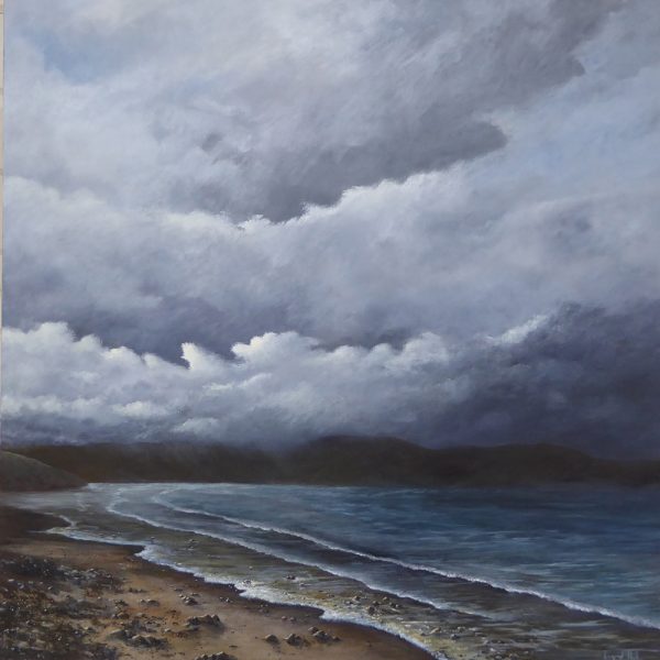 Atmospheric seascape painting