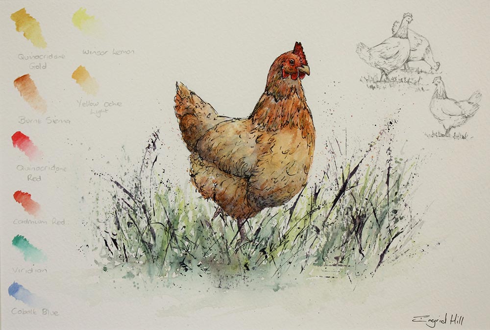Chicken painting