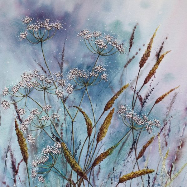 Afternoon Breeze - a contemporary floral greetings card