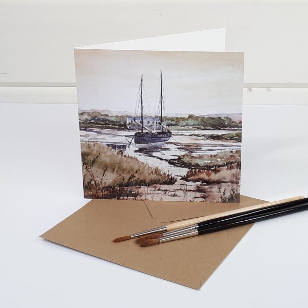 Evening Tide - a seascape greetings card