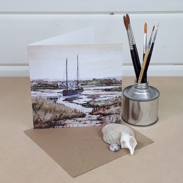 Evening Tide - a seascape greetings card
