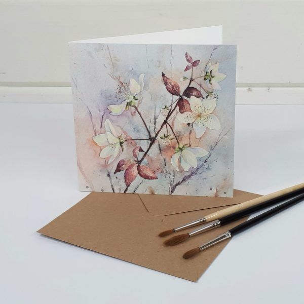 Hedgerow Blossom - a floral greetings card