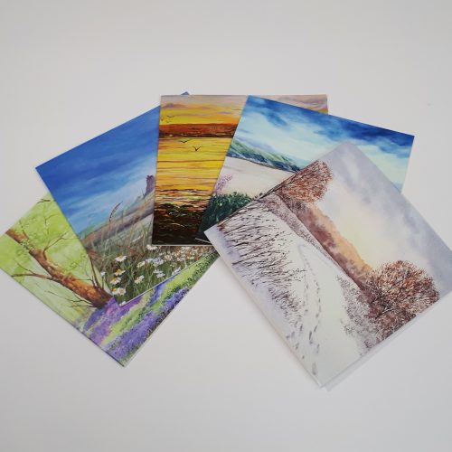 Land, Sea & Sky collection of blank greetings cards