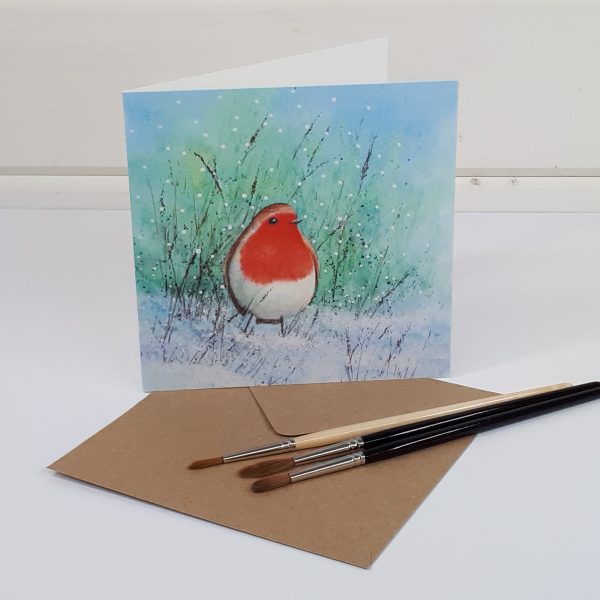 Robin Redbreast - a Christmas greetings card