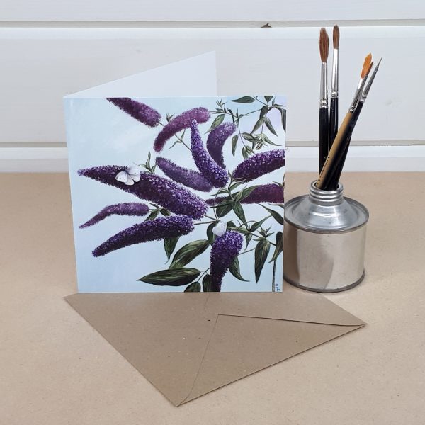 Seeking Nectar - a floral greetings card