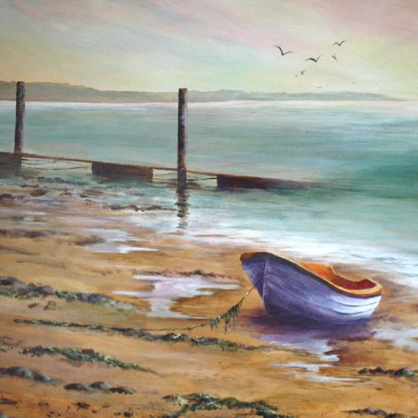 Tranquillity - a boat greetings card