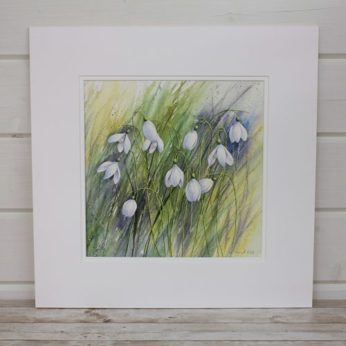 Winter Gems Mounted Watercolour Painting